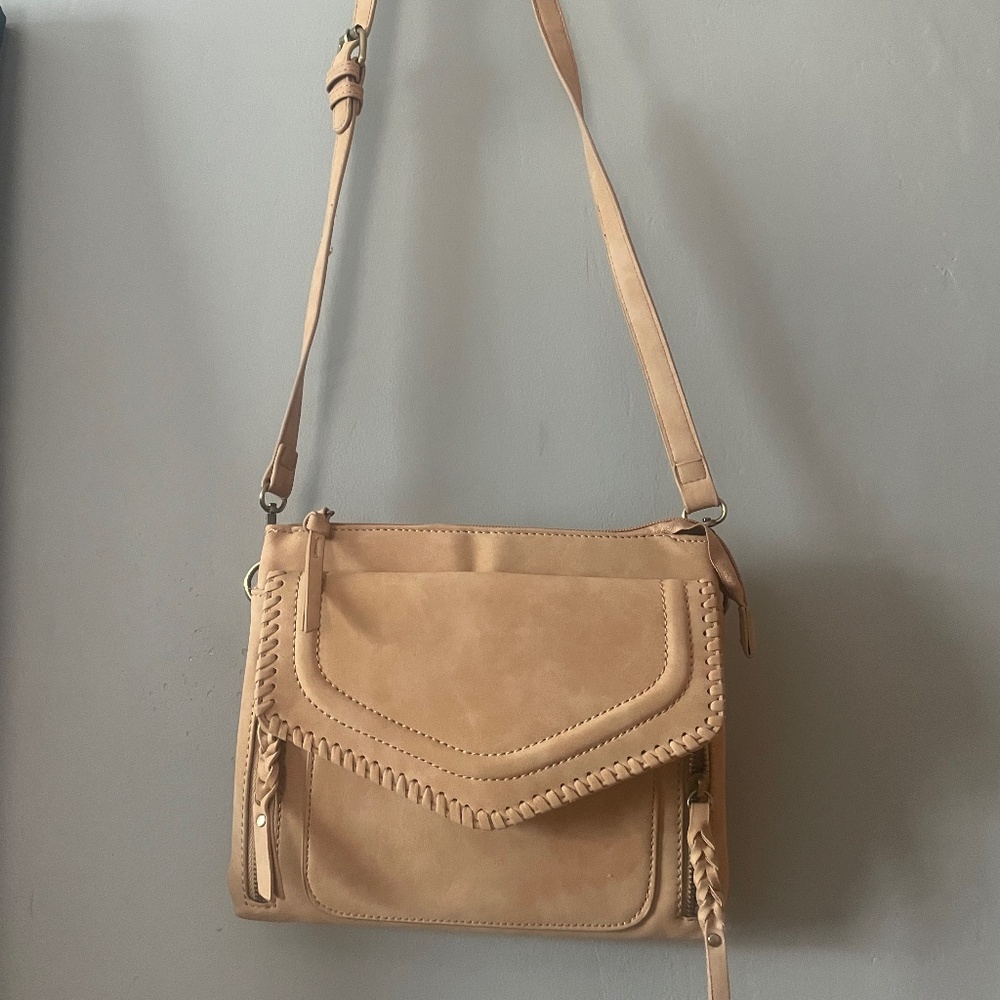 Tan *Suede Crossbody Bag